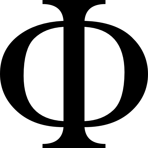 Greek letter Phi (symbol for integrated information)
